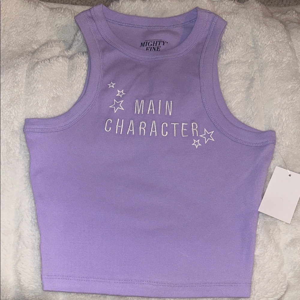 ✨⭐️Lavender Tank Top with Star ‘Main Charactet’ embroidery⭐️✨